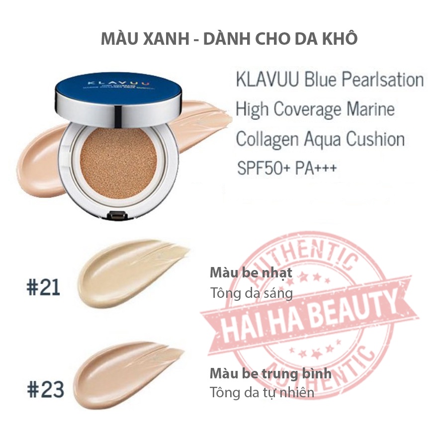 Phấn nước quốc dân Klavuu Urban Pearlsation High Coverage Tension Cushion