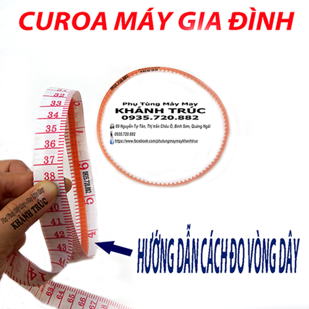 2 SỢI Curoa GẮN MÔ TƠ máy may gia đình