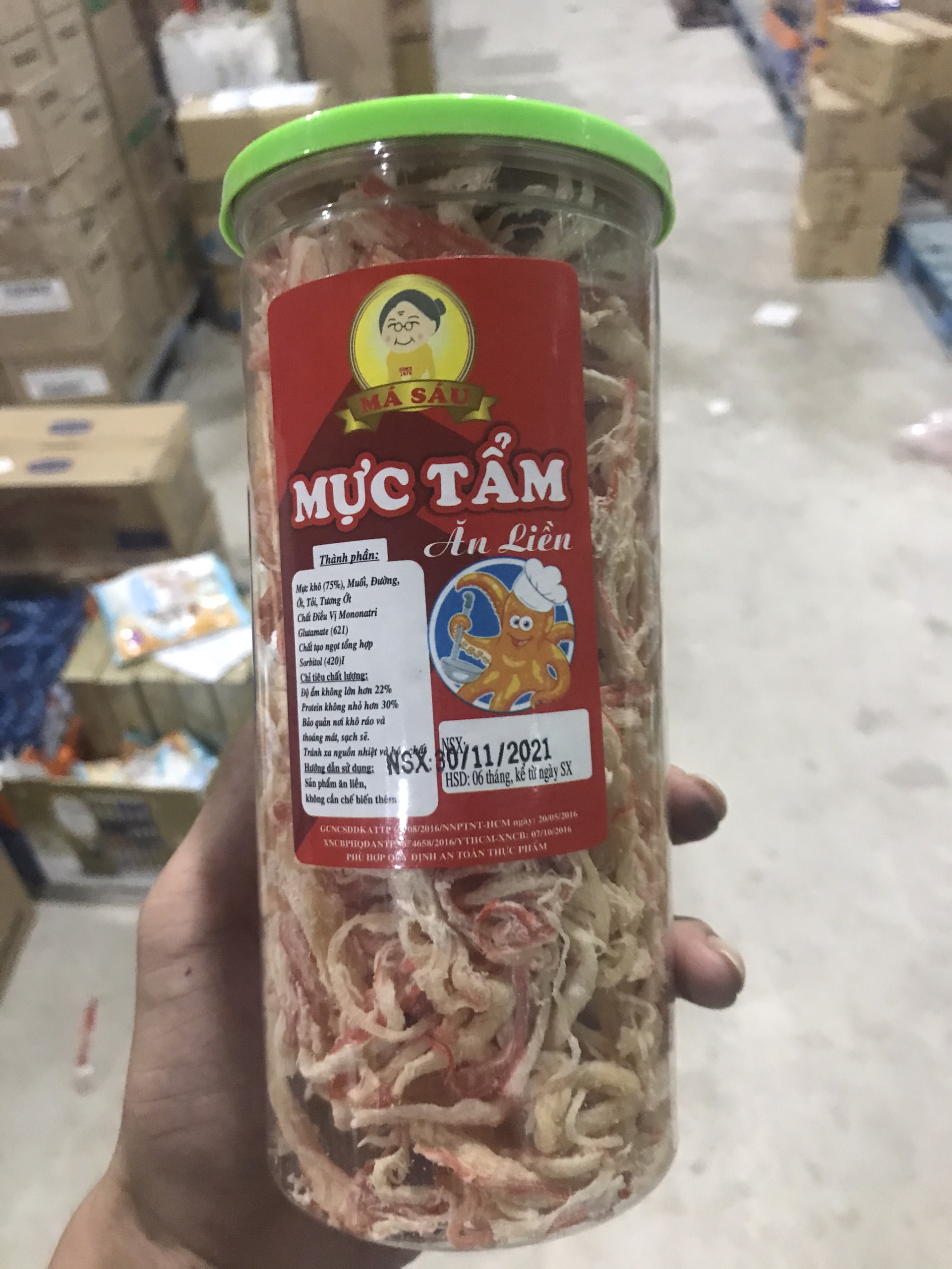 [LOẠI NGON] MỰC TẨM XÉ SỢI ĂN LIỀN 300G