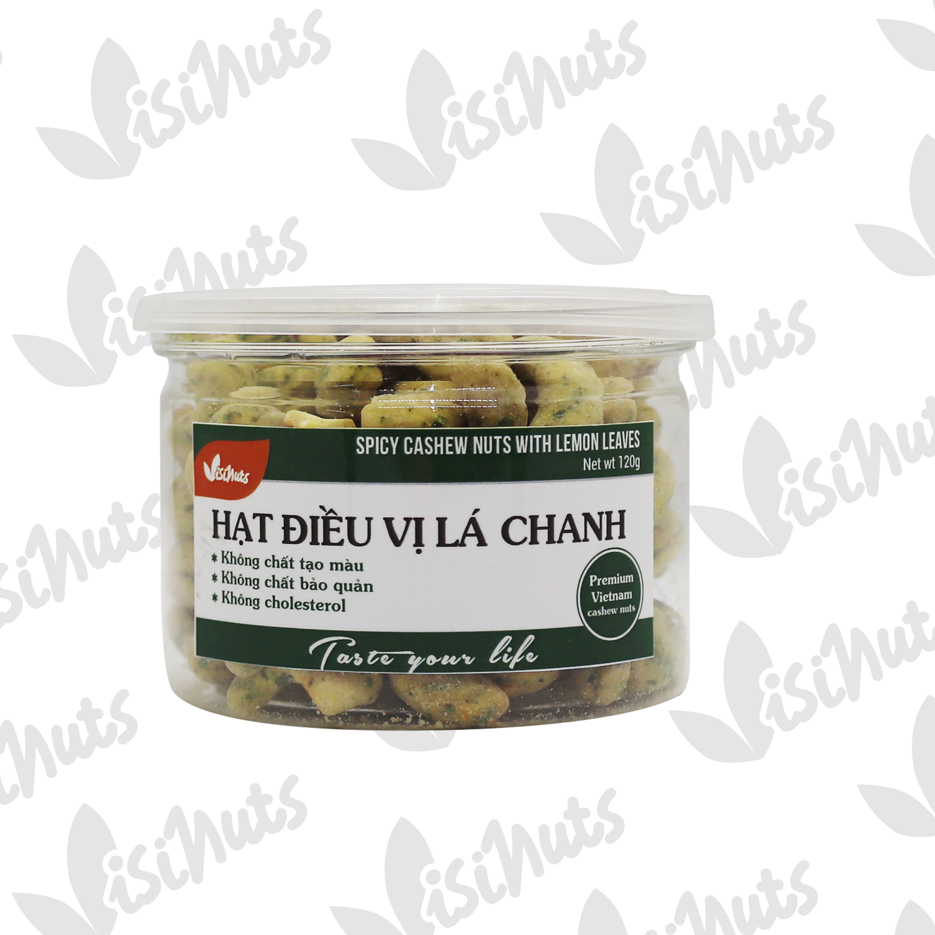 HẠT ĐIỀU VISINUTS VỊ CAY LÁ CHANH 200GR