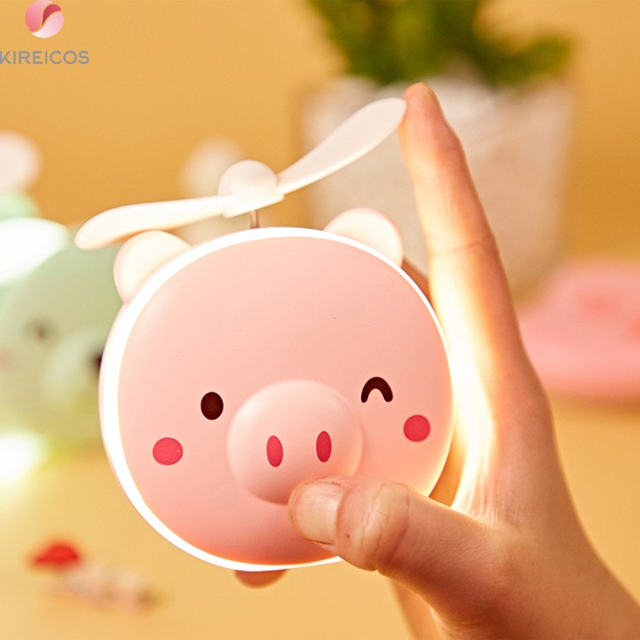 Gương Soi Đèn LED Kèm Quạt Sạc USB Cao Cấp