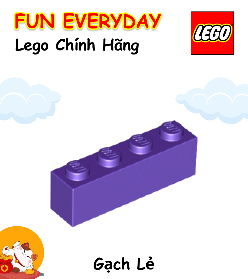 Gạch lẻ LEGO 3010 Brick 1 x 4 [Chính hãng]