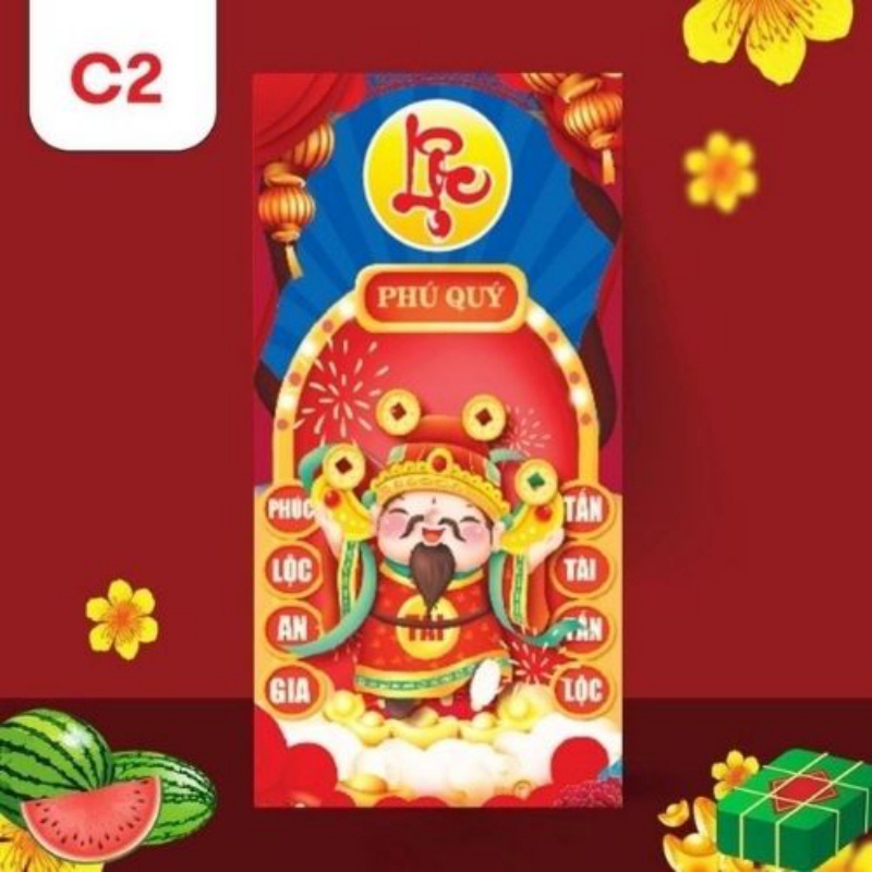 Bao lì xì độc lạ giá sỉ rẻ màu đỏ đẹp tết 2022 hoạt hình con cọp cute dễ thương thần tài bao lì xì hot nhhất.