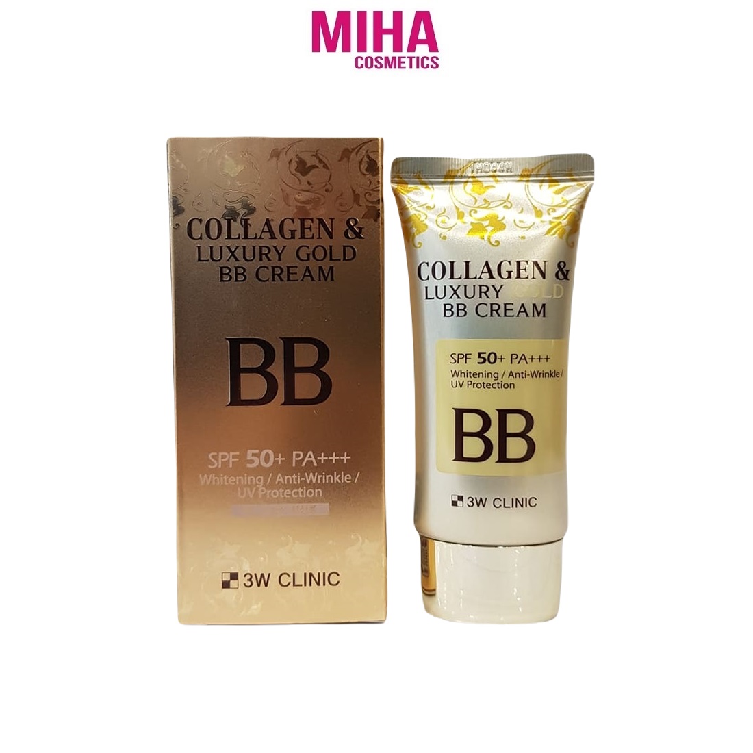 Kem nền trang điểm bb cream spf50 pa+++ 3w clinic 50ml hàn quốc