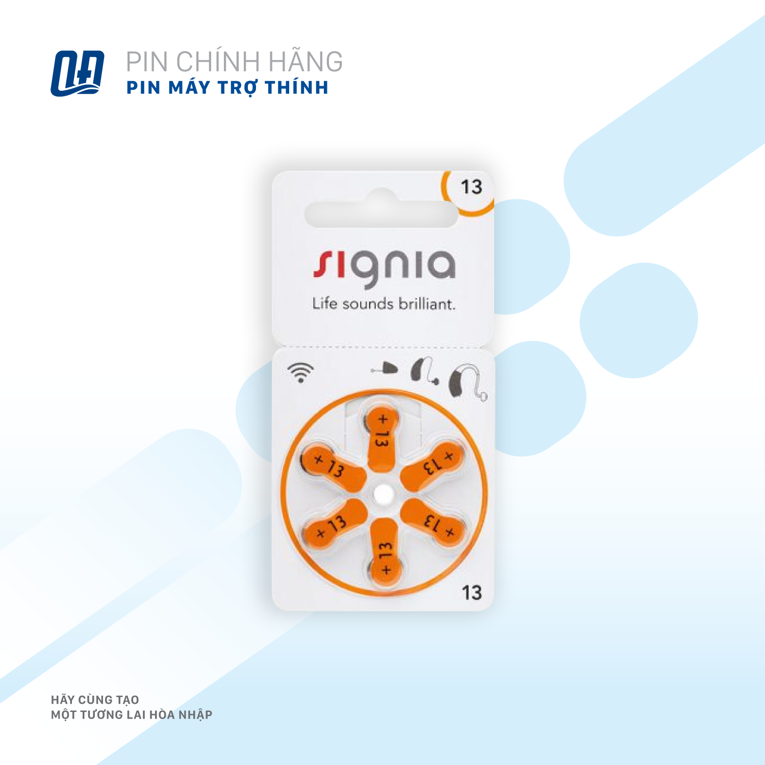 Signia hearing aid battery 13