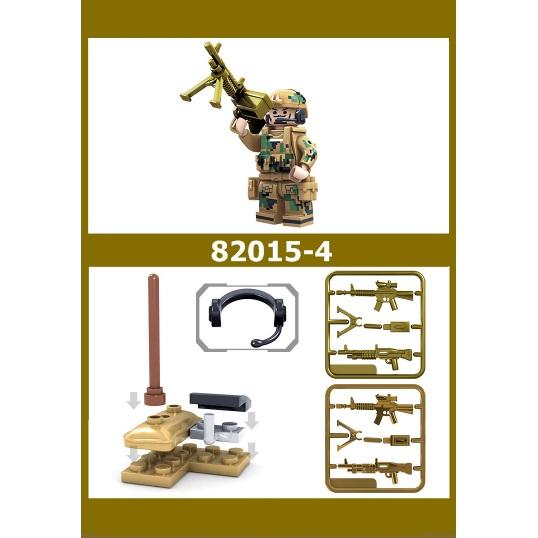 [HCM]Combo 8 bộ lắp ráp lego lính biệt đội Sói Lửa 82015