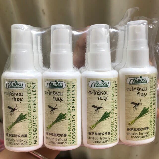 Xịt Chống Muỗi GREEN HERB Thái Lan