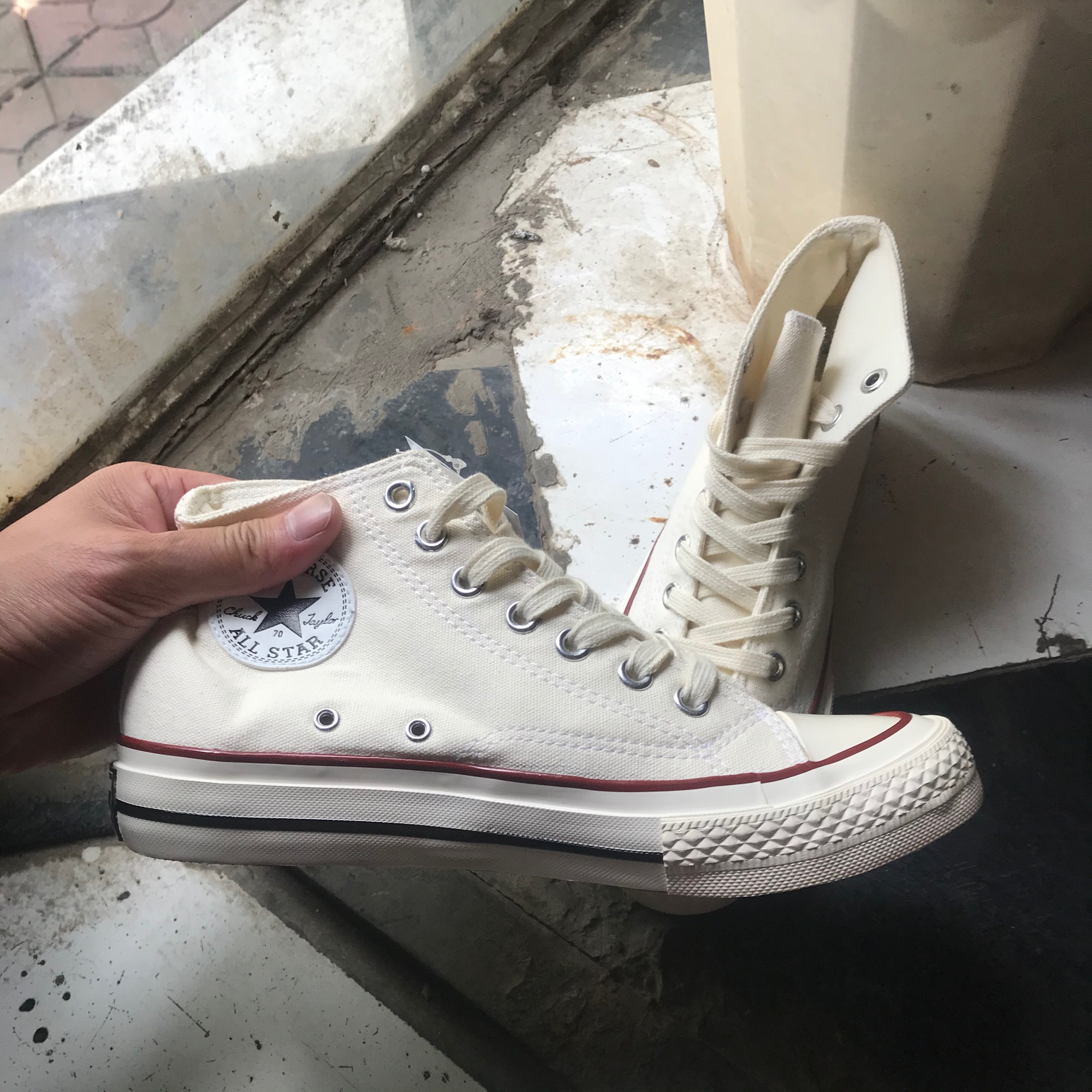 GIÀY CONVERSE 1970s TRẮNG KEM CAO CỔ