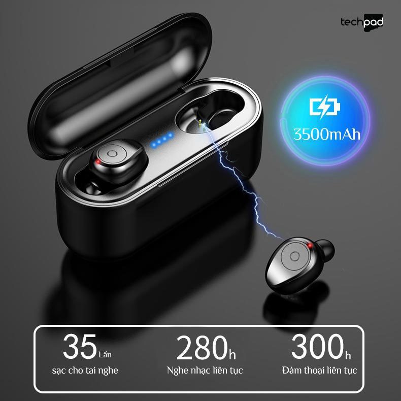 Tai nghe cảm ứng TWS F9 bluetooth phiên bản mới cao cấp pro, đàm thoại trực tiếp - Hàng nhập khẩu