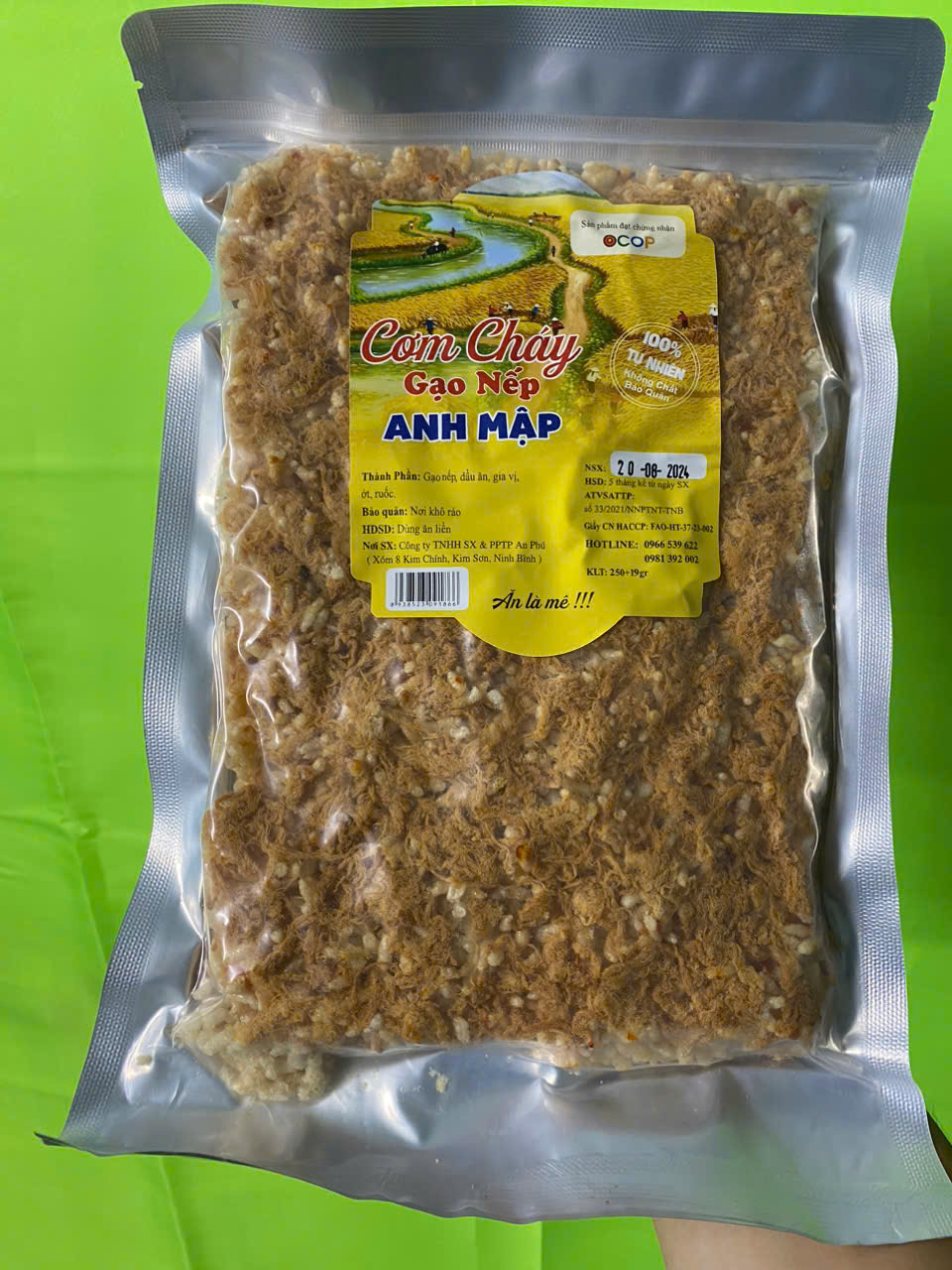 Cơm cháy siêu chà bông Anh Mập 250-19gr