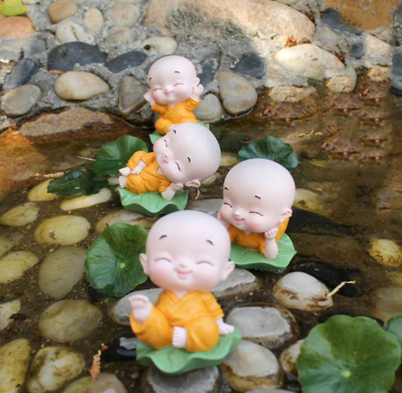 [HCM]bộ 4 chú tiểu lá sen
