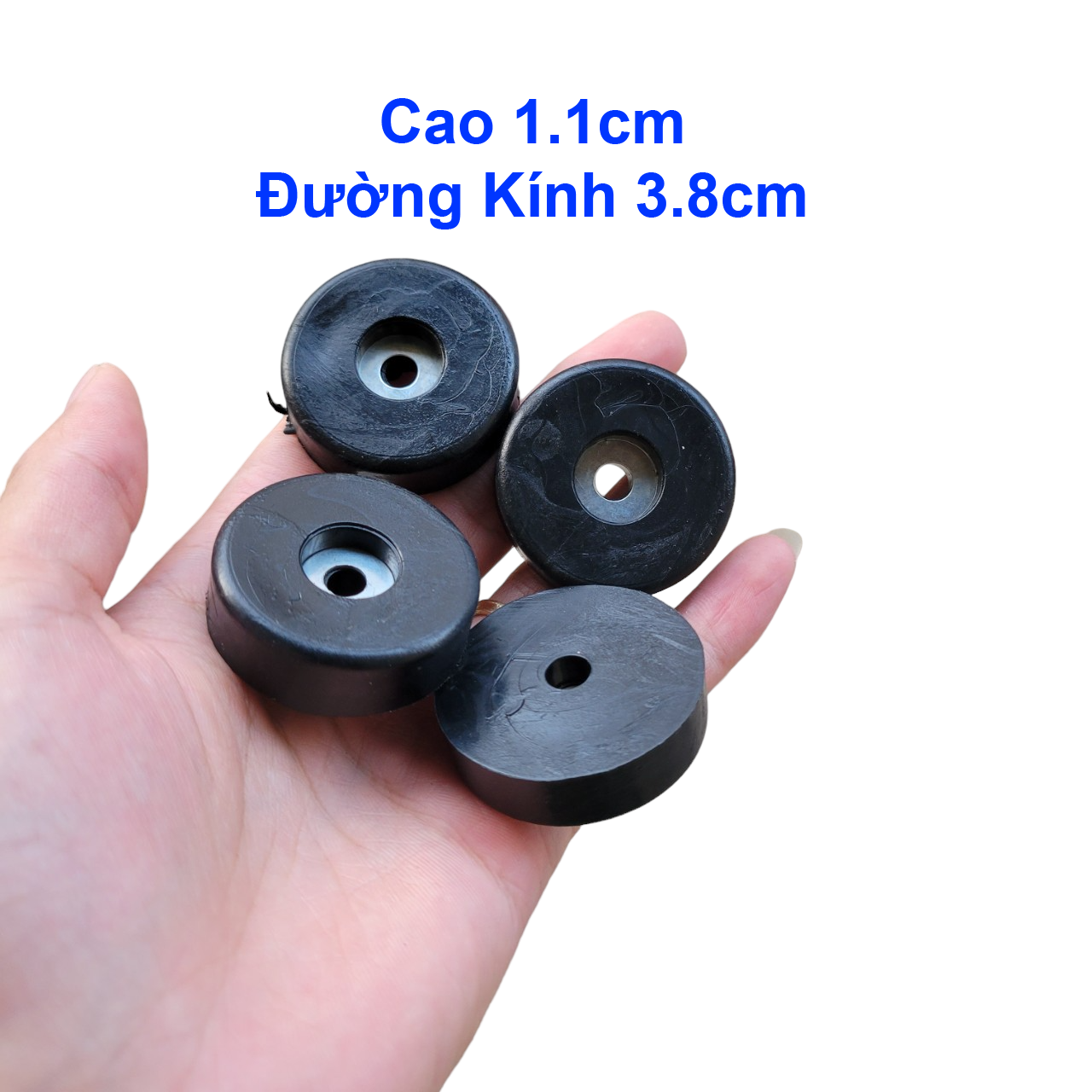 Đế Lót Loa Ampli Cao Su Có Lót Long Đền (1 BỘ 4 CÁI) DCS