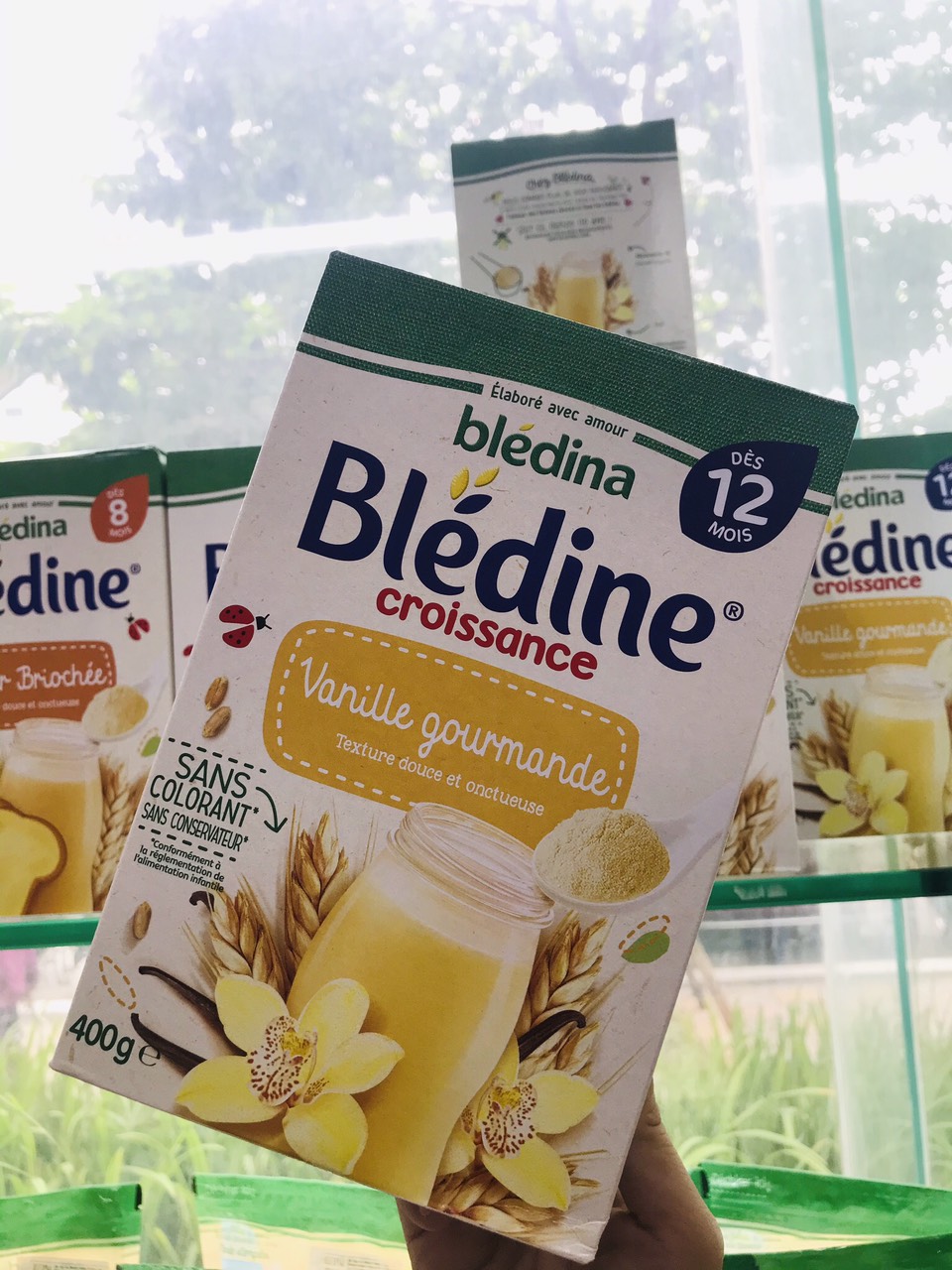 Bột pha sữa BLEDINA - Pháp 400g vị vani 12M date 2025