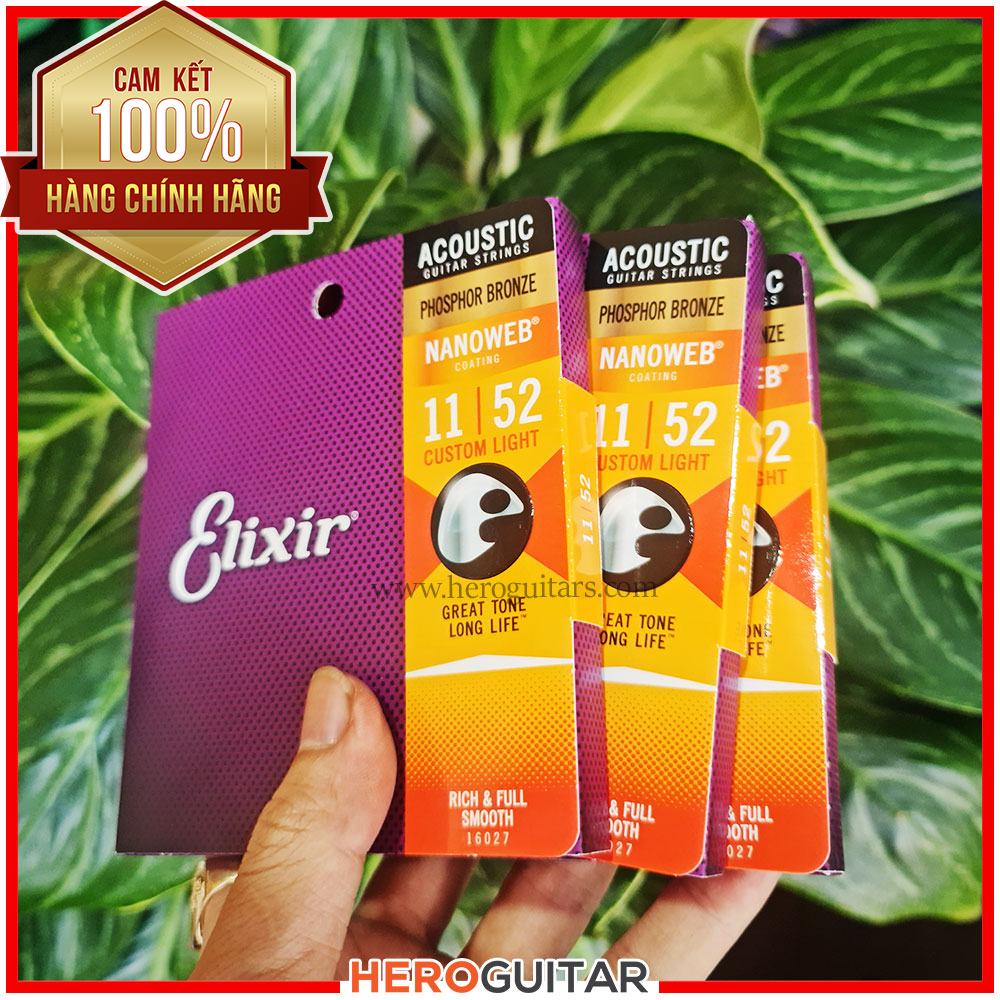 [Chính Hãng] - Dây đàn Guitar Elixir size 11 - Hàng nhập khẩu Chính hãng USA
