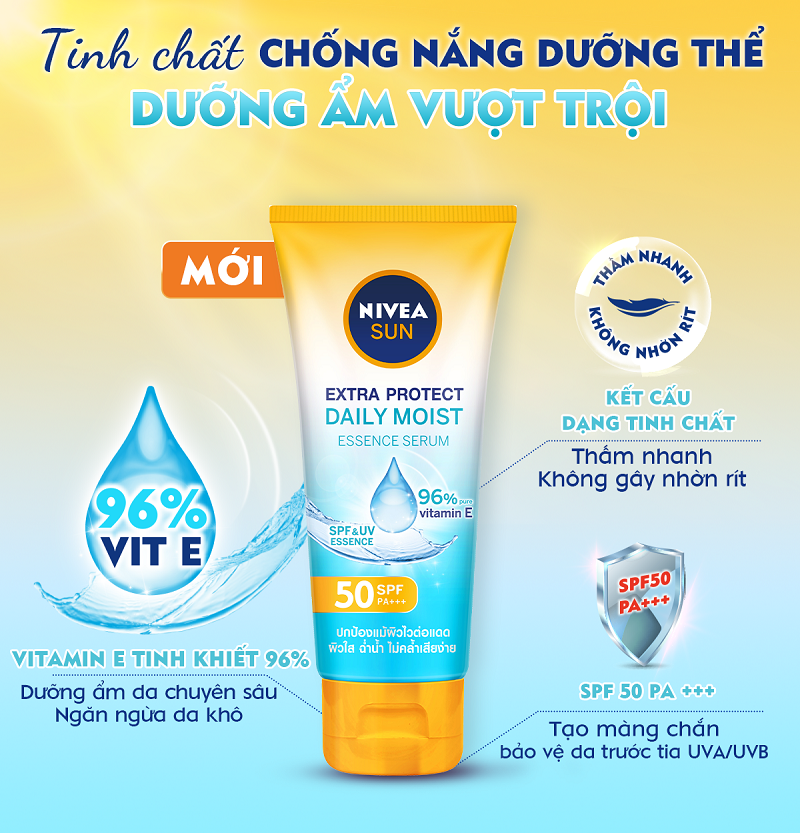 Nivea Extra Protect Daily Moist Essence Serum SPF50 PA+++ 180ml