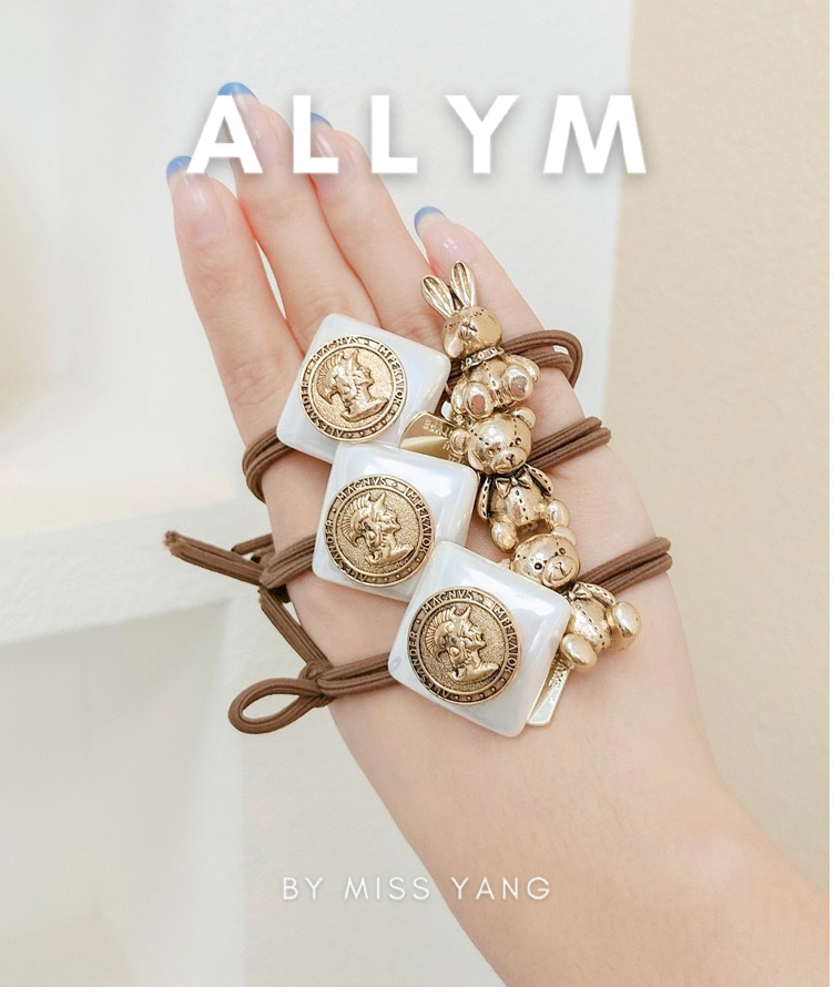 Dây buộc tóc, cột tóc chun hình gấu phong cách Hàn Quốc ALLYM.Accessories