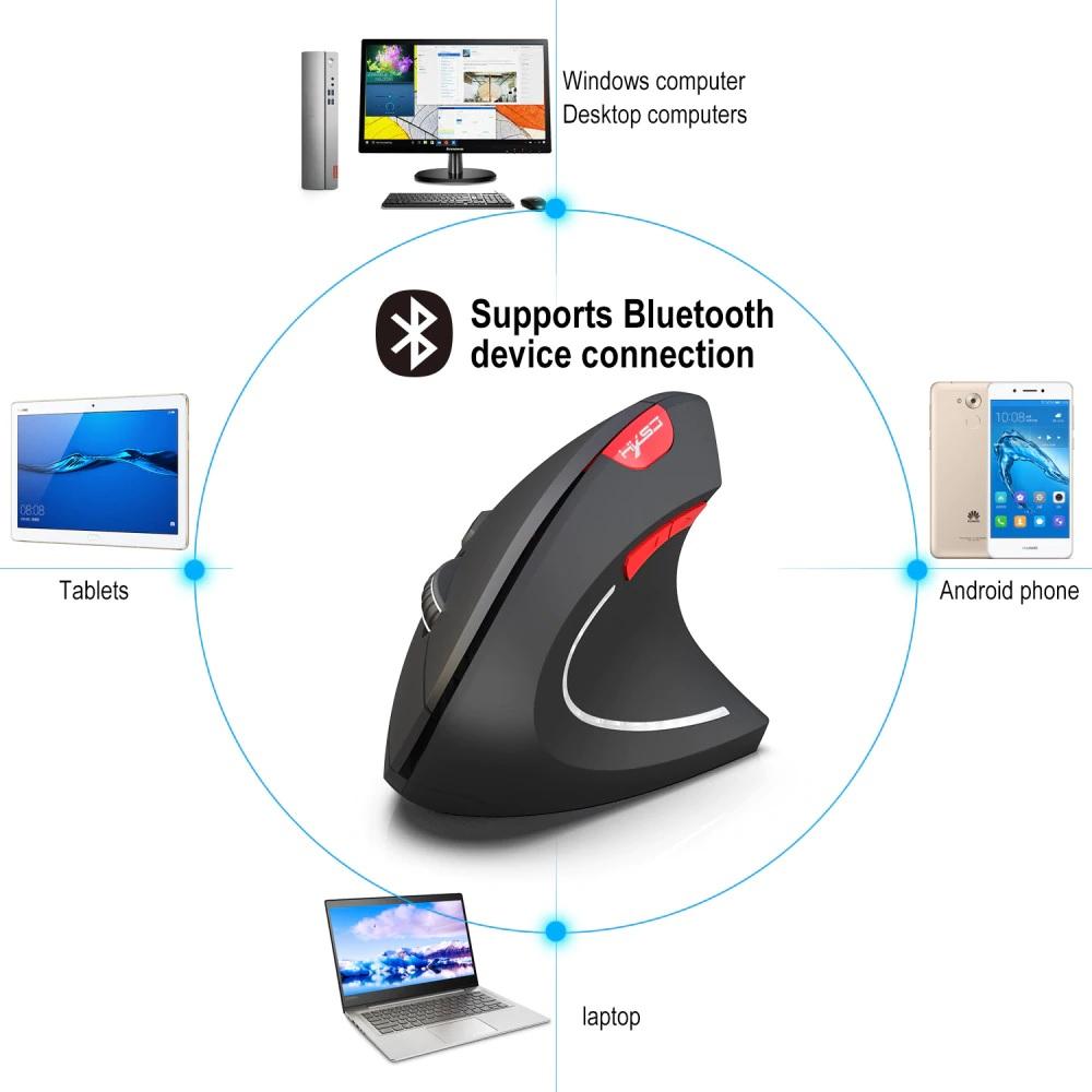 [TẶNG] Bộ Pin sạc AAA DoublePow và Đầu Thu Bluetooth 4.0 CSR + Chuột Bluetooth Gaming không dây quang học HXSJ T29 - Cho dân văn phòng, gamer, giáo viên, giảng viên, sinh viên có nút điều chỉnh DPI