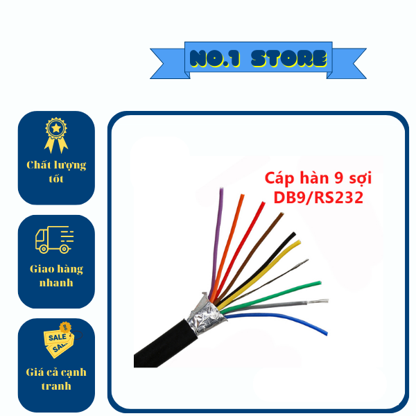 Dây Cổng COM DB9/RS232 Cái-Đực Đực-Cái - Cái-Cái (Chân Thẳng)