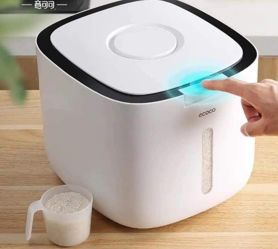 THÙNG ĐỰNG GẠO + CÁC LOẠI HẠT ECOCO 10kg ( THÙNG GẠO ECOCO)  BẢO HÀNH 36 THÁNG