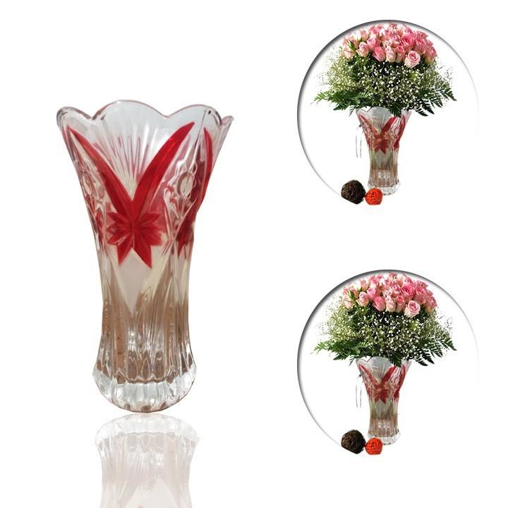 BÌNH HOA THỦY TINH CAO CẤP - BÌNH CAO 20cm - TIỆN DỤNG