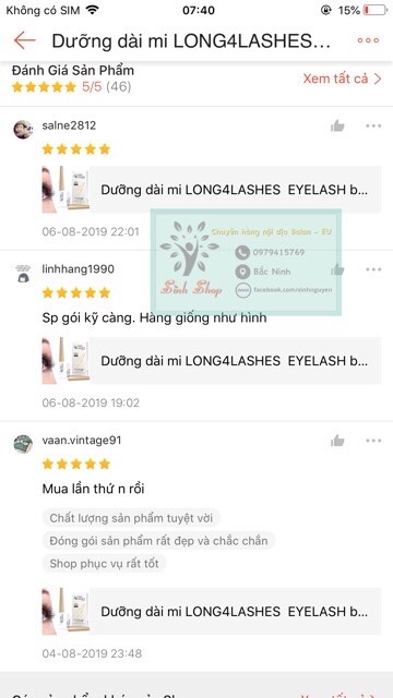Dưỡng Dài Mi Long4lashes Balan