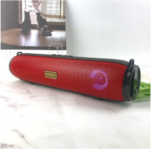 Loa bluetooth nghe nhạc GROWNTECH  KM203 phiên bản 5.0 Karaoke có đèn led nhấp nháy theo nhạc kiểu dáng thuôn dài sang trọng