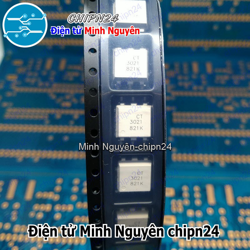 [2 con] (DIP) Opto Dán MOC3021 SOP-6 Trắng (SMD) (CT3021S 3021) - HH006029