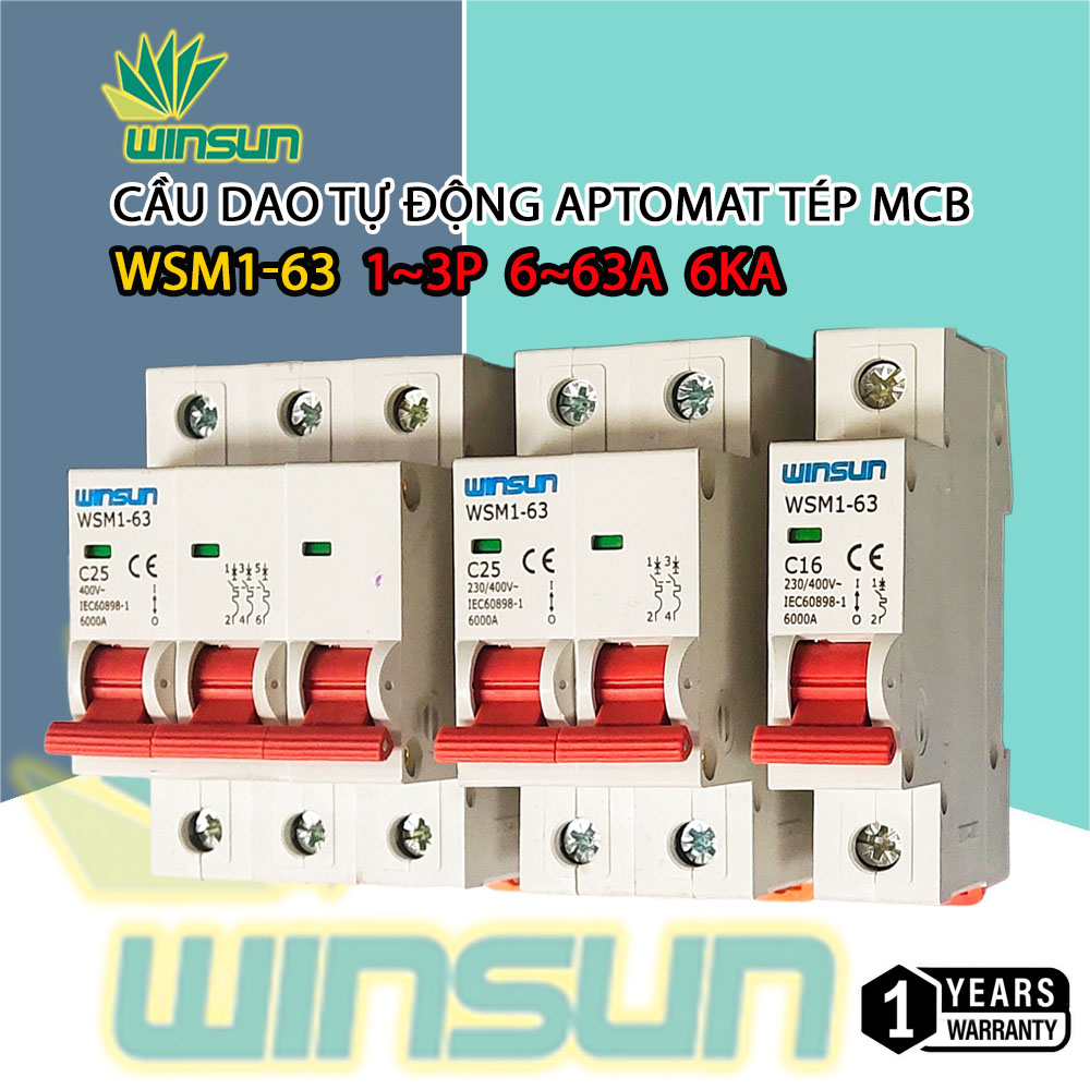 Cầu dao tự động aptomat tép MCB