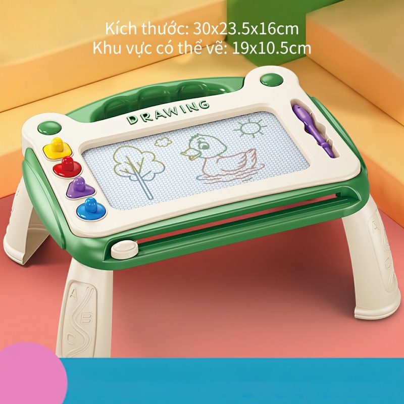 Smart Baby drawing board with desk, magnetic drawing board baby learning painting-Hause