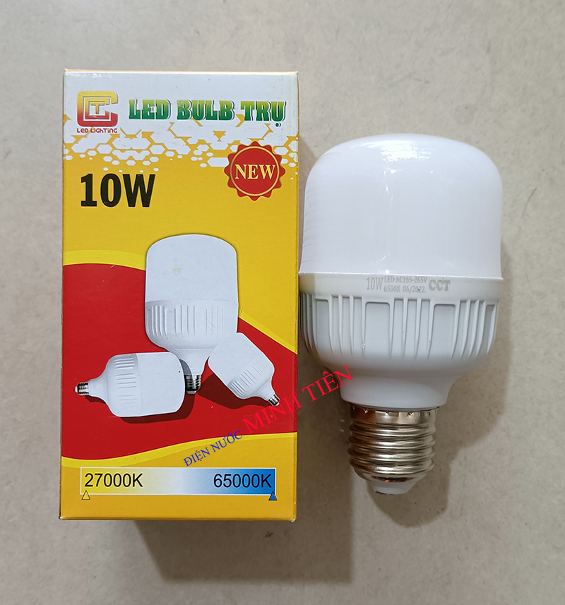 Bóng LED BULD trụ CCT 10W, 20W, 30W