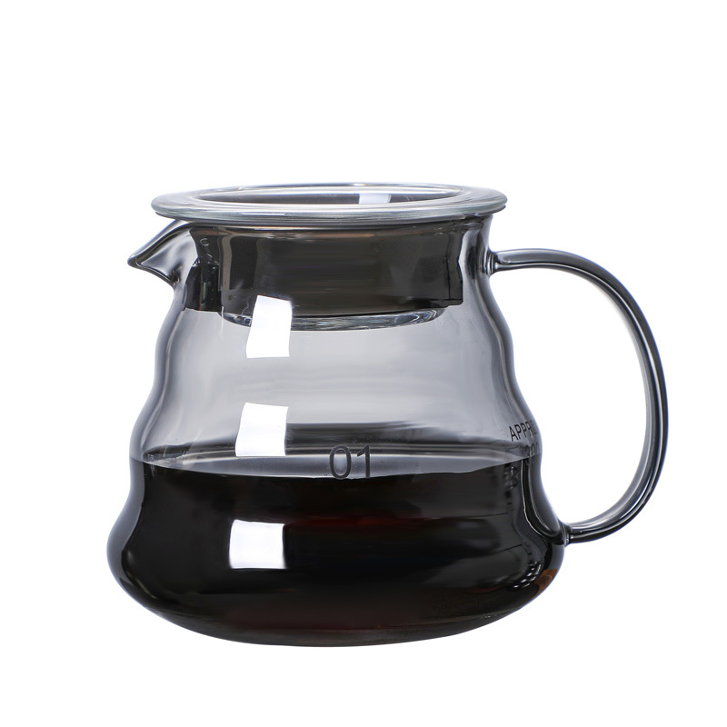 Bình lắc cafe cà phê có ngấn thuỷ tinh bình mây bình pour over bình pha chế bình lắc coffee server