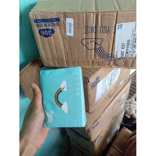 THÙNG 30 GÓI GIẤY ĂN CẦU VỒNG  SIÊU DAI