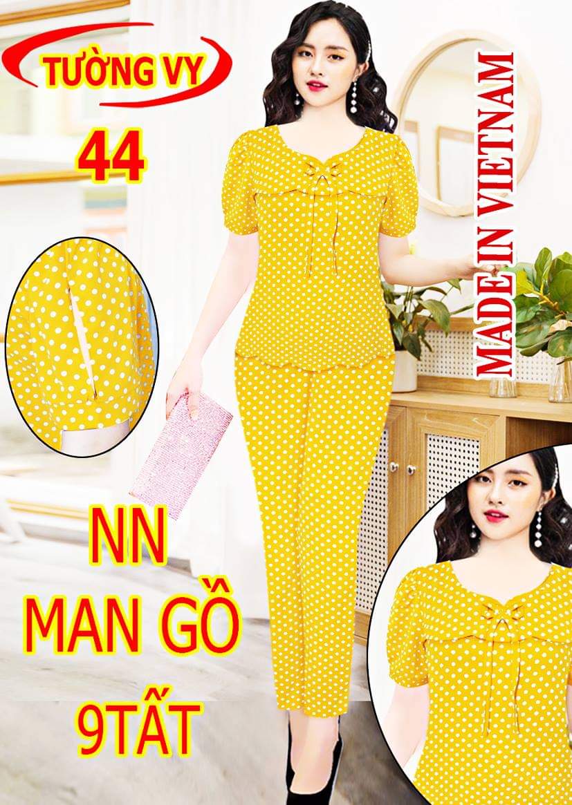 ĐỒ BỘ  LỤA SATIN V&Agrave; MANGO 9 TẤC TAY NGẮN   MỀM MỊN, THO&Aacute;NG KH&Iacute;, KH&Ocirc;NG CO R&Uacute;T, KH&Ocirc;NG NHĂN ( C&Oacute; SZE ĐẠI )