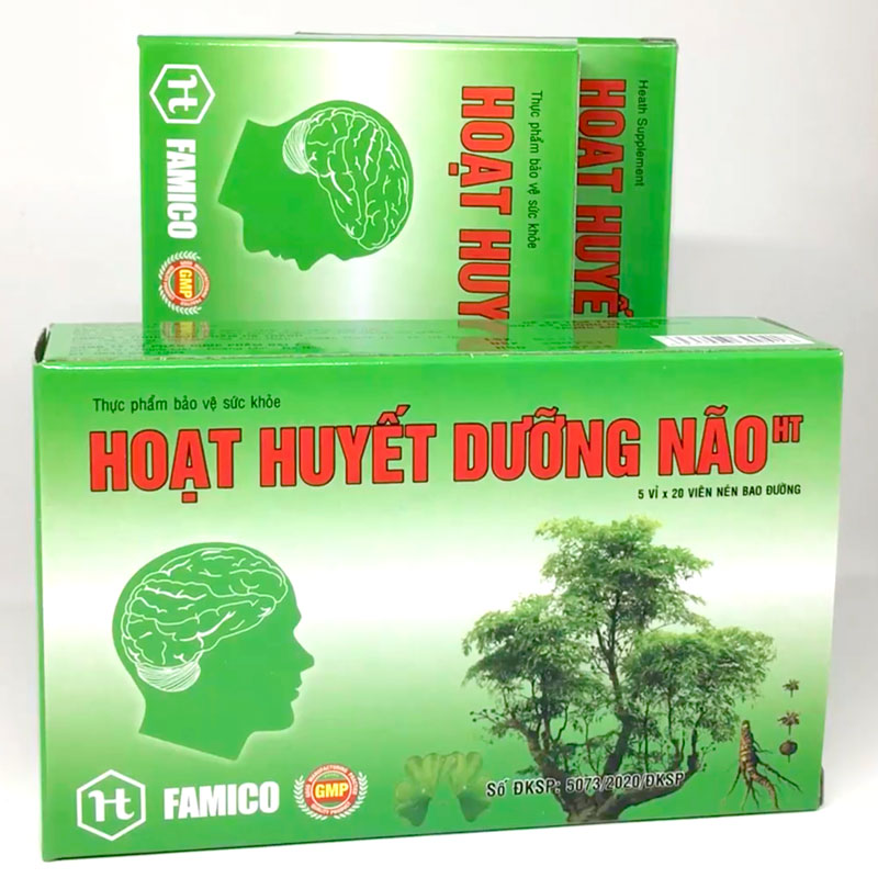 Hoạt huyết dưỡng não HT Famico hộp 100v