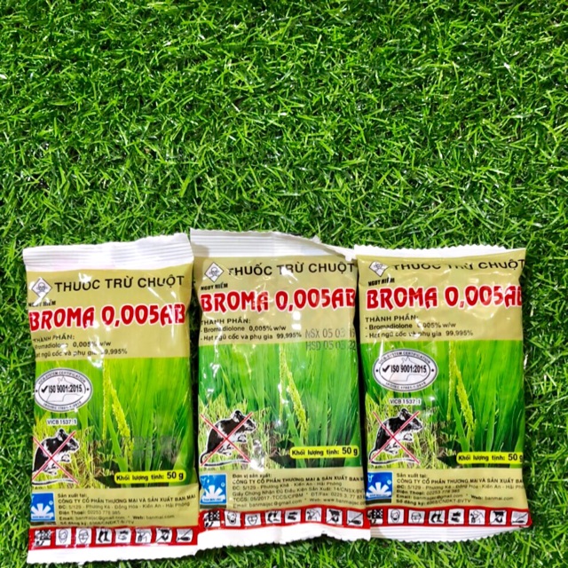BẢ CHUỘT THÓC- Trừ Chuột Broma 0,005Ab