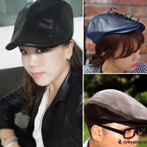 [HCM]Siêu rẻ Nón beret bằng da PU dành cho cả Nam và Nữ ( Mũ beret)