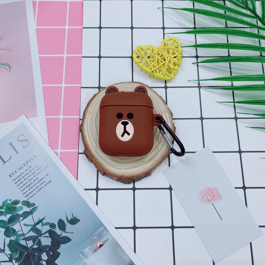 Case bảo vệ đựng tai nghe Air1/Air 2/ i11/ i12/i16pro/i18/i200 siêu kute, Vỏ ốp Tai Nghe Airpods 2