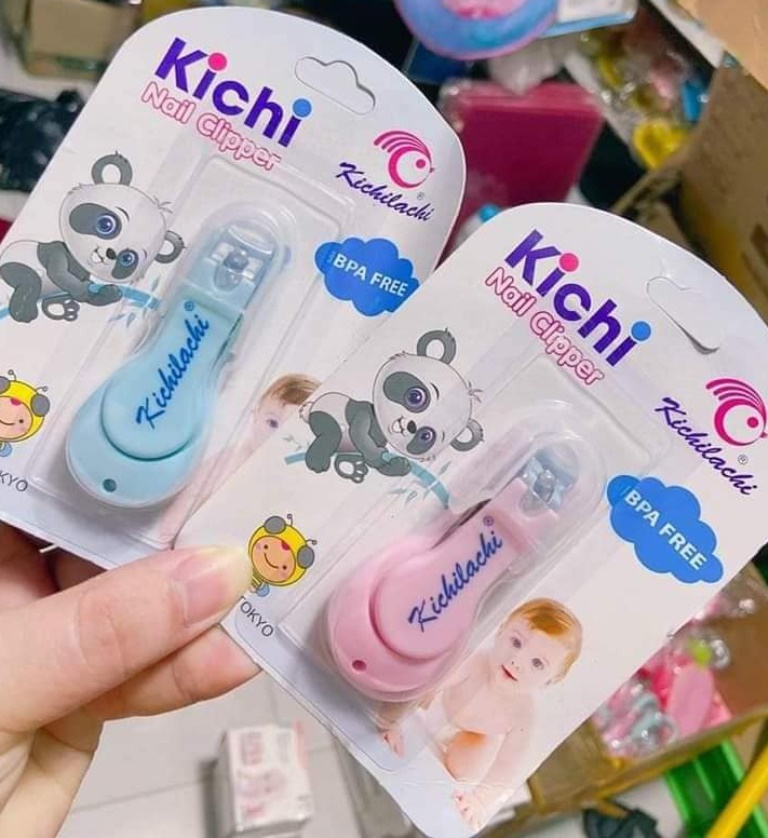 (Đơn 29K Freeship 15K) Bấm Móng Tay Kichilachi Kichi (An Toàn Cho Bé) NAM3