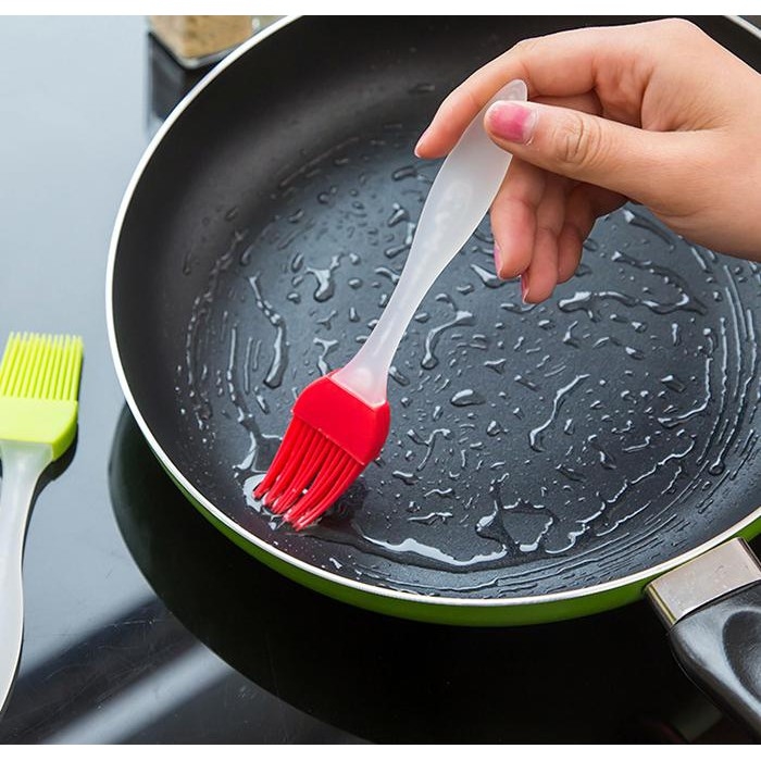 COMBO 2 Cọ chổi quét dầu silicon chịu nhiệt nhiều màu