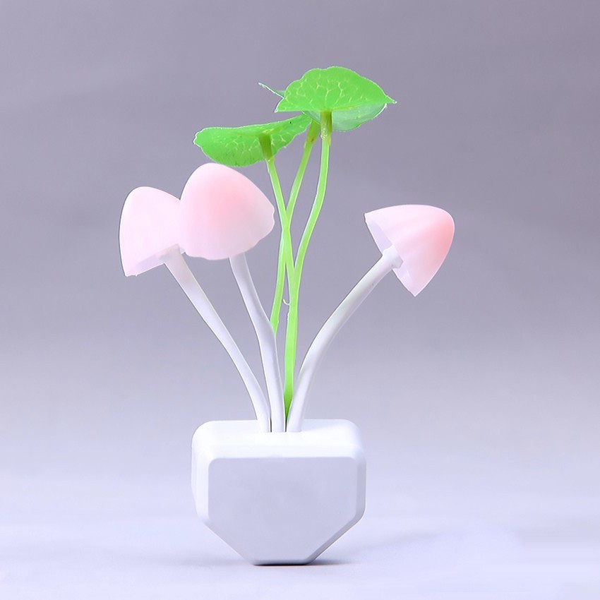 Đèn Ngủ Led Hình Nấm Cảm Biến Ánh Sáng
