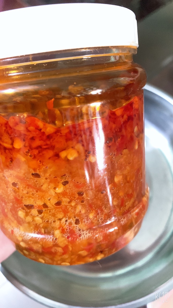 Sate tỏi ớt tươi siêu cay nhà làm - hủ 350 gram.