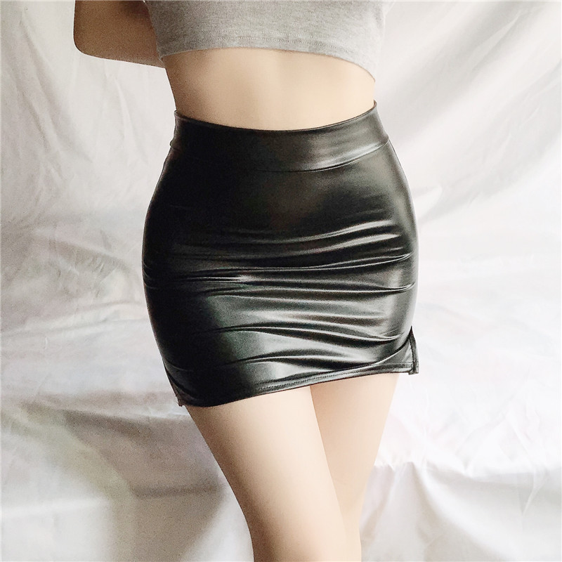 Chân váy ngắn da ôm body sexy xẻ 2 bên