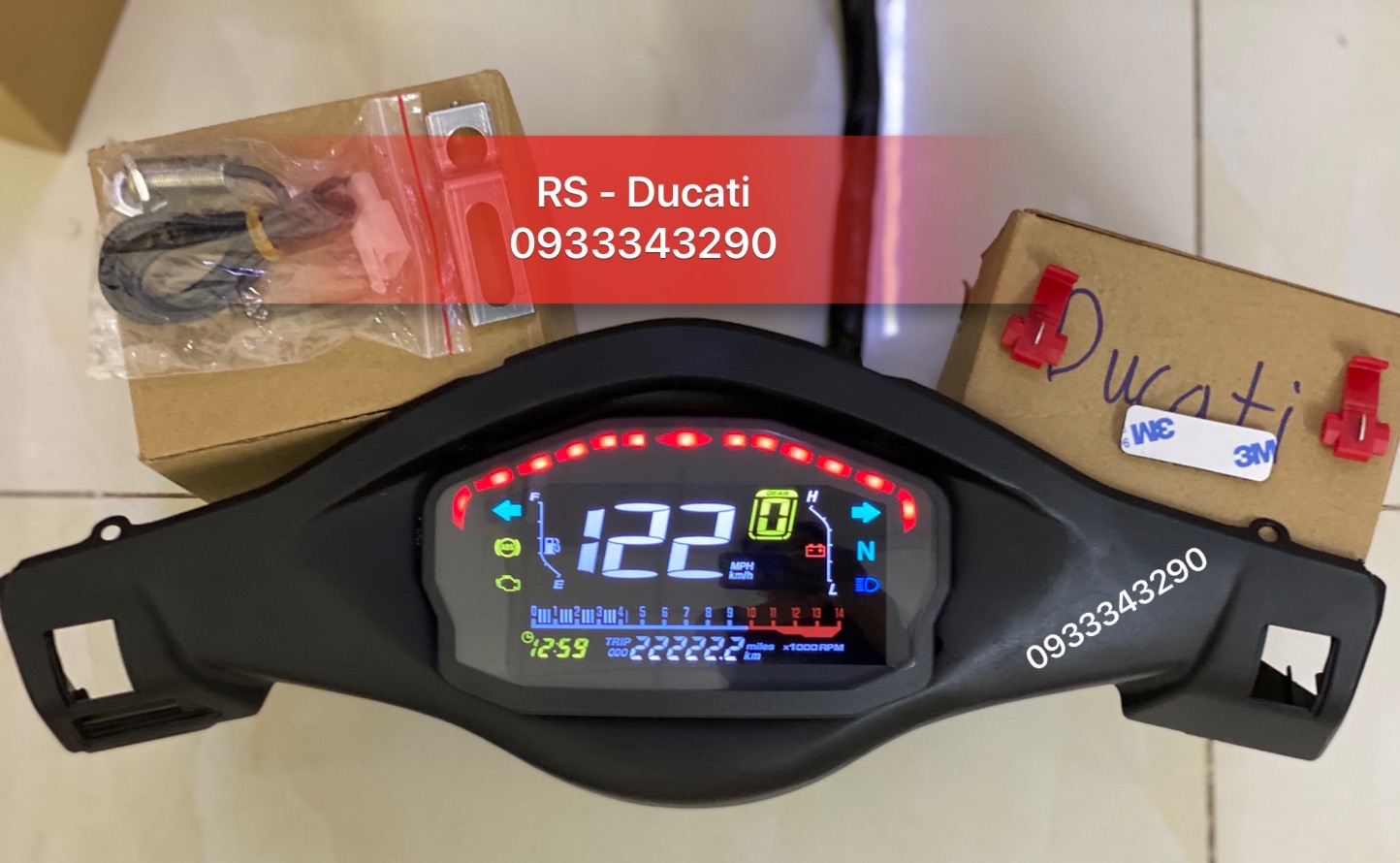 Bộ Wave A , RS , Alpha Chế Đồng Hồ Ducati