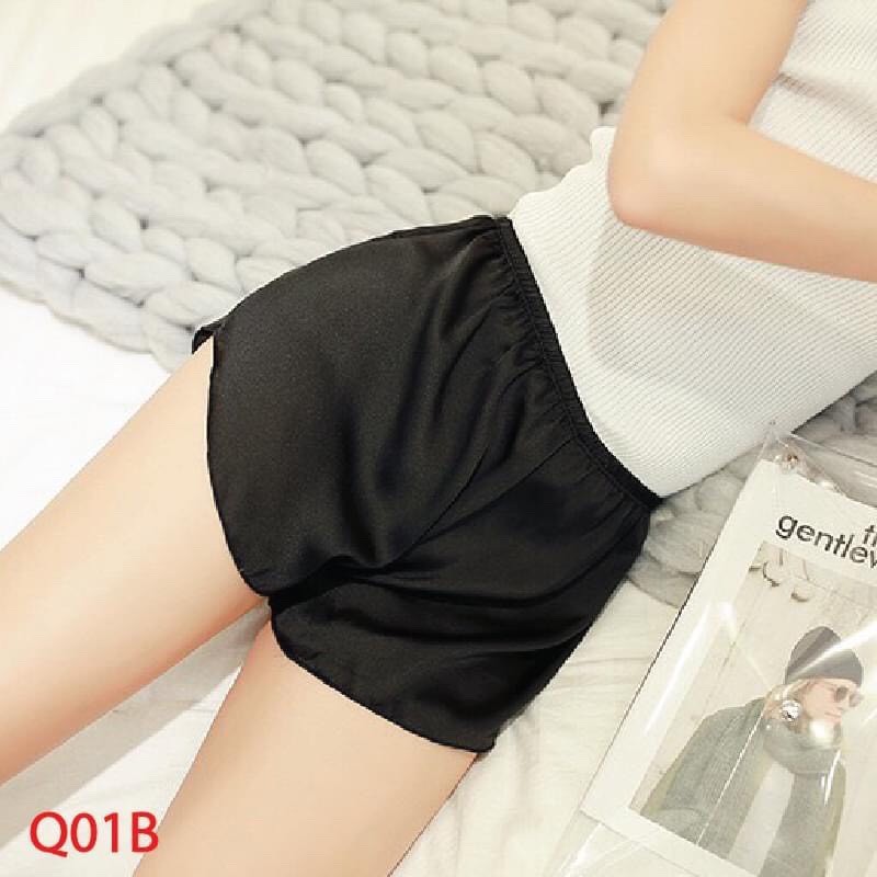 Quần đùi lụa mặc nhà - quần ngủ , mặc trong váy chất lụa mềm mịn Mr.T Ms005 Xưởng May Mr.T