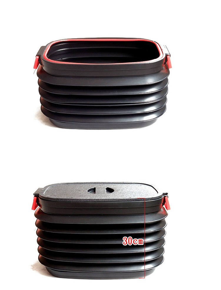 Thùng Đựng Đồ Có Nắp Co Giãn Trên Xe Hơi [ Thể Tích 40L]