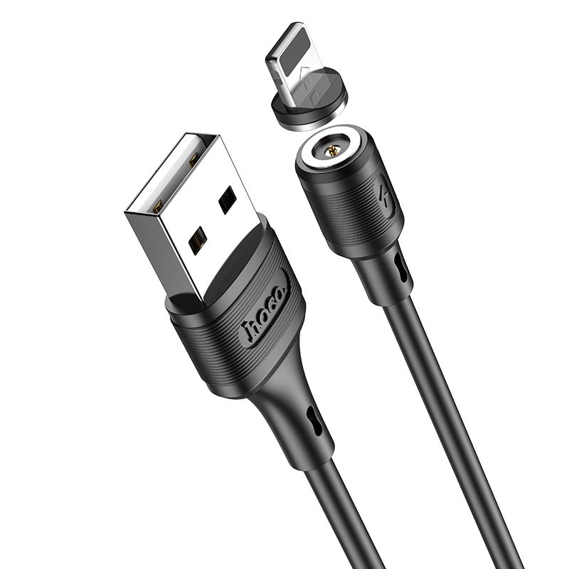 Cáp sạc nam châm HOCO X52 2.4A chân Type C và Lightning độ dài 1m