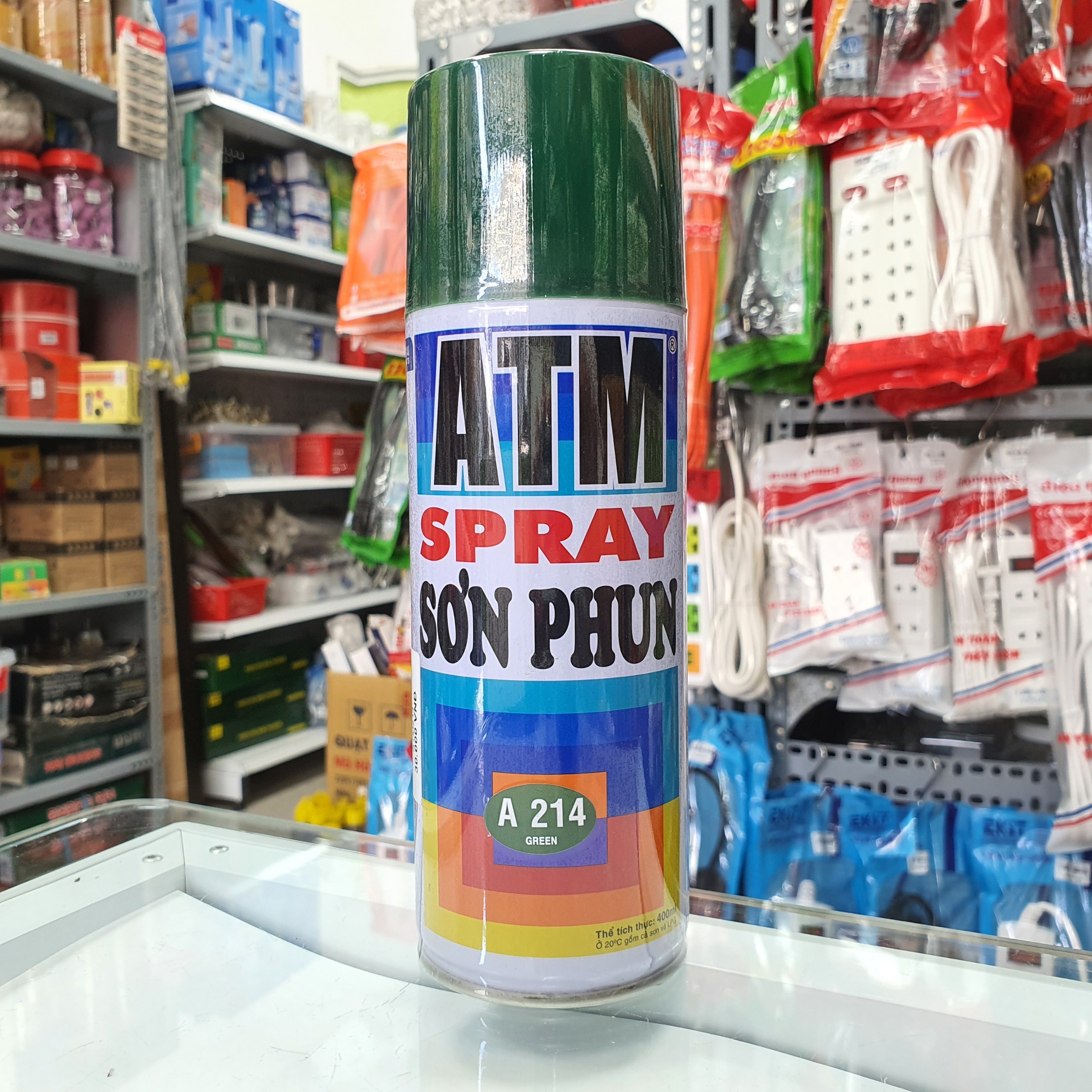 Sơn xịt ATM Xanh lá Apple (A217) 400ml