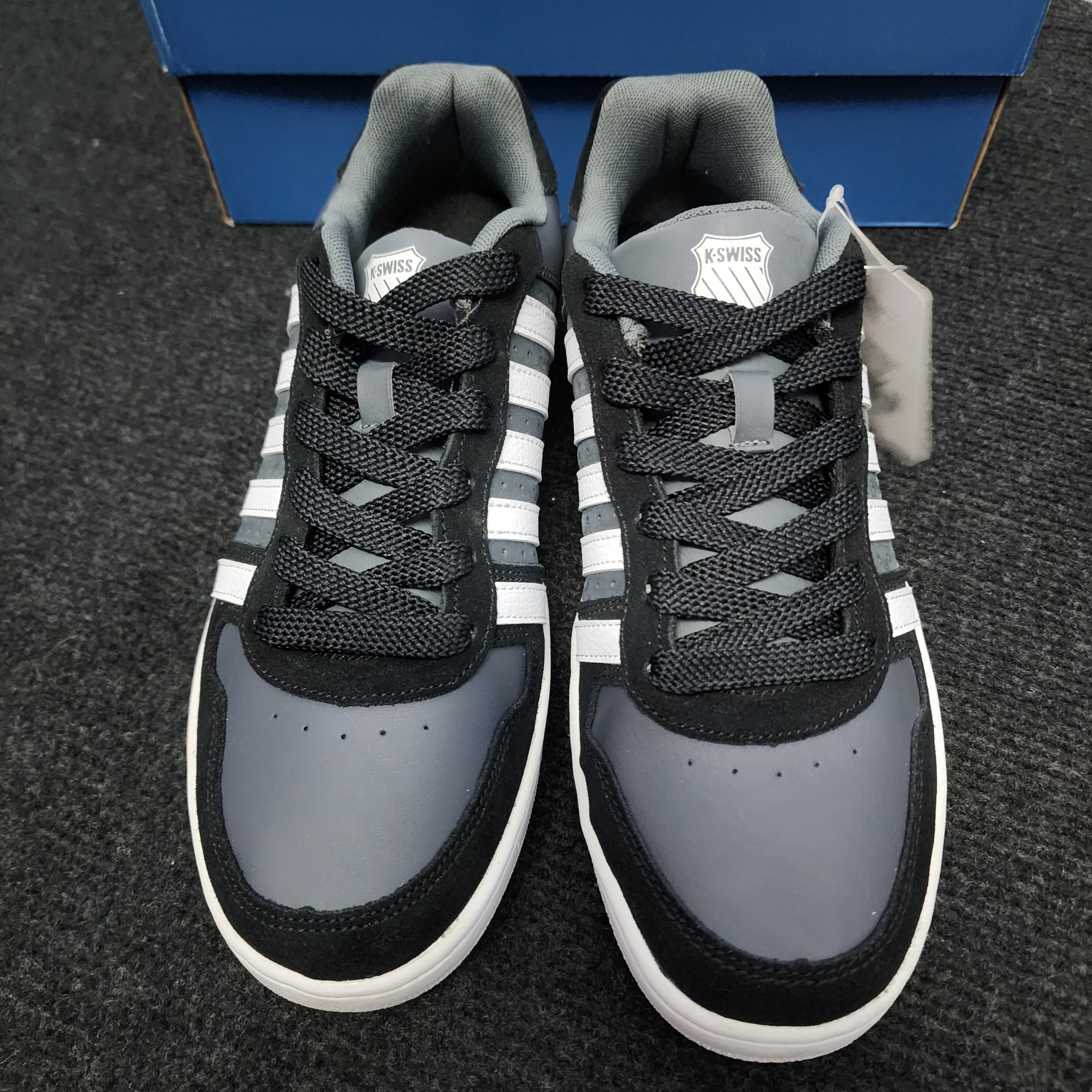 [ Chính hãng ] Giày Kswiss nam da đen mẫu mới cổ thấp