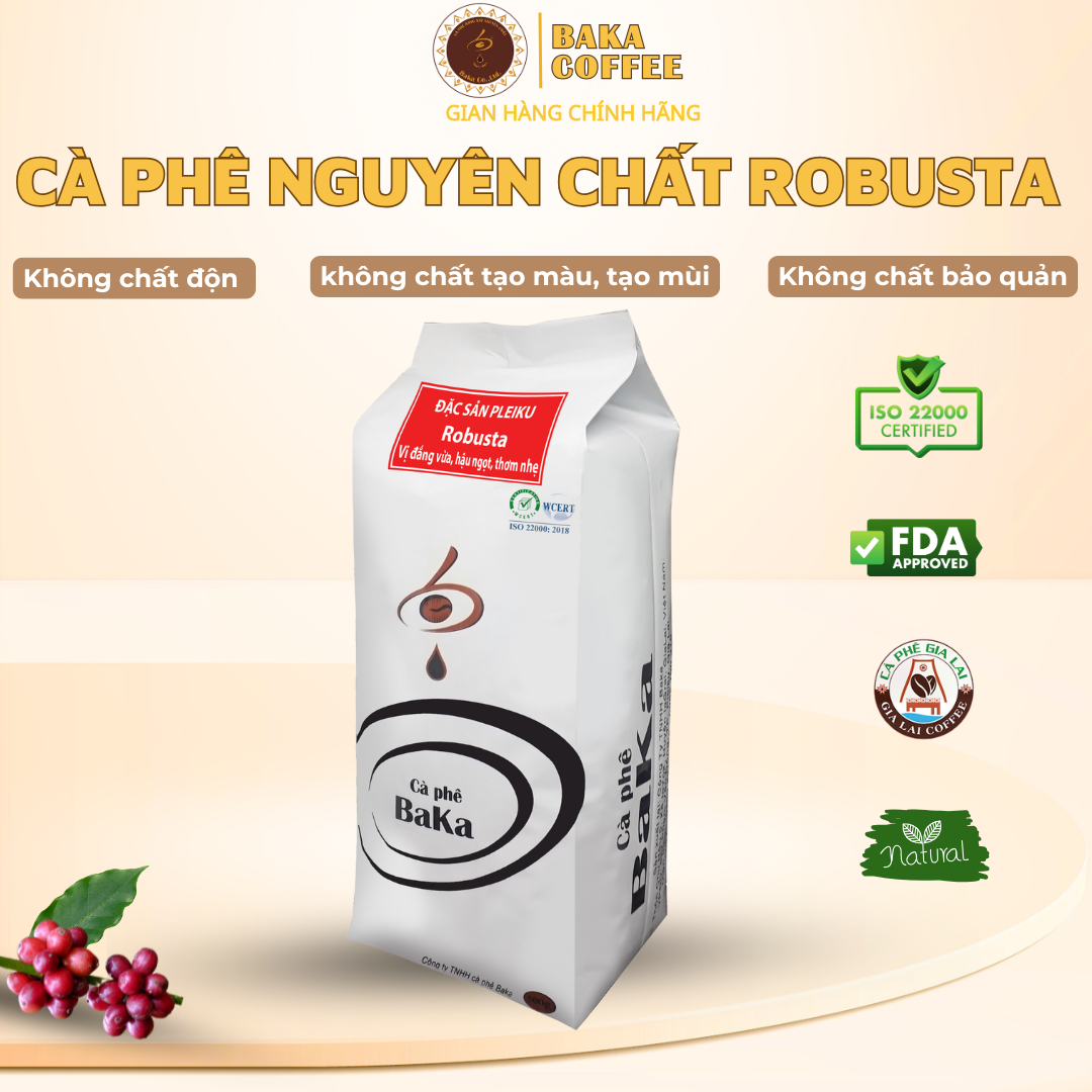 Cà Phê Nguyên Chất Baka - Robusta