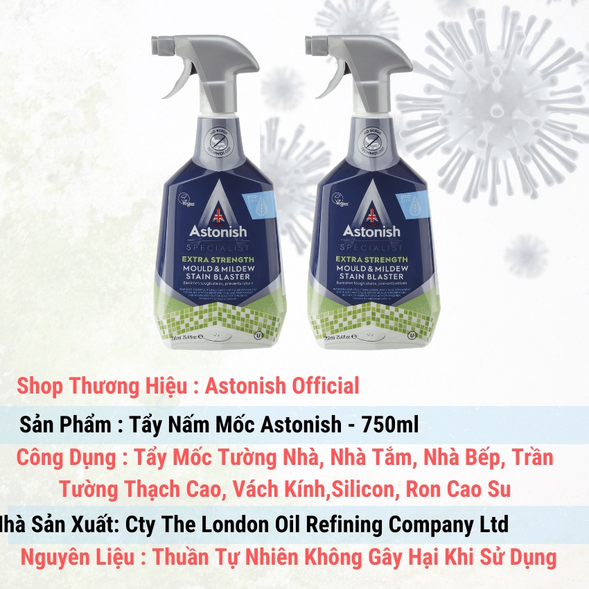 [HCM]Bình xịt vệ sinh nhà tắm Astonish C1120 (750ml)